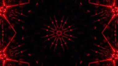 Renkli simetriyle gezgin kaleydoskop hareketi