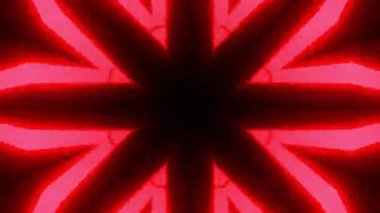 Renkli simetriyle gezgin kaleydoskop hareketi