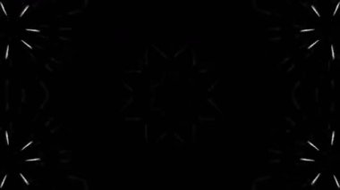 Renkli simetriyle gezgin kaleydoskop hareketi