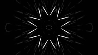 Renkli simetriyle gezgin kaleydoskop hareketi