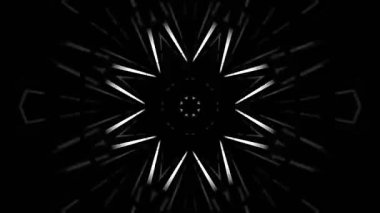 Renkli simetriyle gezgin kaleydoskop hareketi