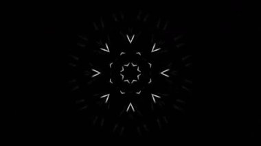 Renkli simetriyle gezgin kaleydoskop hareketi