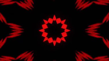 Renkli simetriyle gezgin kaleydoskop hareketi