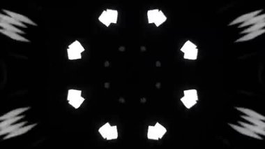 Renkli simetriyle gezgin kaleydoskop hareketi