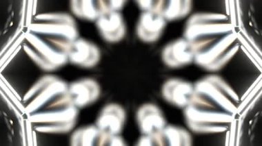 Renkli simetriyle gezgin kaleydoskop hareketi