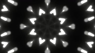 Renkli simetriyle gezgin kaleydoskop hareketi