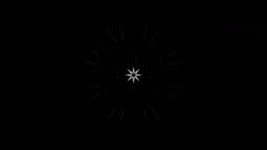 Renkli simetriyle gezgin kaleydoskop hareketi