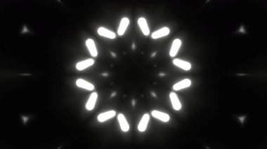 Renkli simetriyle gezgin kaleydoskop hareketi