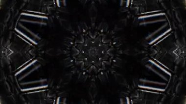 Renkli simetriyle gezgin kaleydoskop hareketi