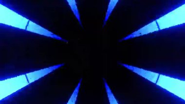 Renkli simetriyle gezgin kaleydoskop hareketi