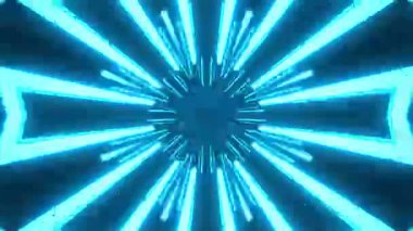 Renkli simetriyle gezgin kaleydoskop hareketi