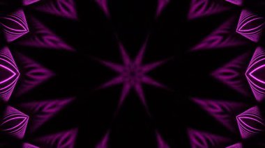 Renkli simetriyle gezgin kaleydoskop hareketi