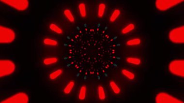 Renkli simetriyle gezgin kaleydoskop hareketi