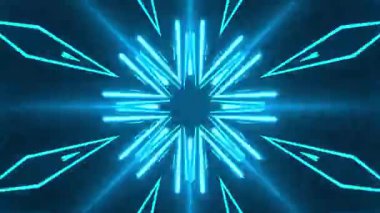 Renkli simetriyle gezgin kaleydoskop hareketi