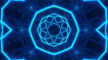 Renkli simetriyle gezgin kaleydoskop hareketi