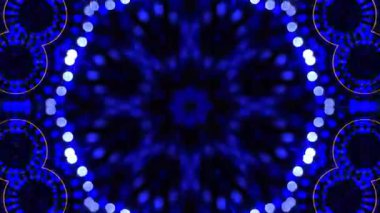 Renkli simetriyle gezgin kaleydoskop hareketi