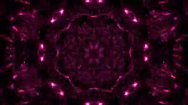 Renkli simetriyle gezgin kaleydoskop hareketi