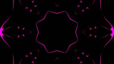 Renkli simetriyle gezgin kaleydoskop hareketi