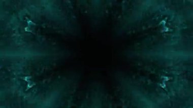 Renkli simetriyle gezgin kaleydoskop hareketi