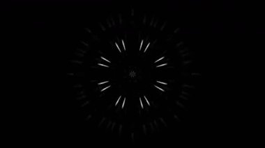 Renkli simetriyle gezgin kaleydoskop hareketi