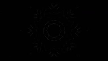 Renkli simetriyle gezgin kaleydoskop hareketi