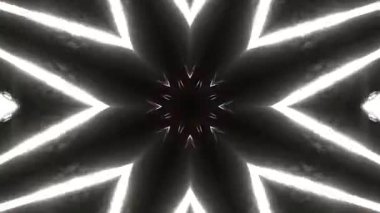 Renkli simetriyle gezgin kaleydoskop hareketi