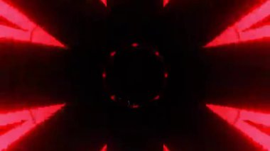 Renkli simetriyle gezgin kaleydoskop hareketi