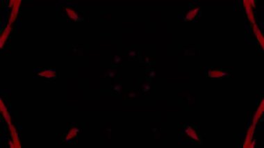 Renkli simetriyle gezgin kaleydoskop hareketi