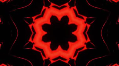 Renkli simetriyle gezgin kaleydoskop hareketi