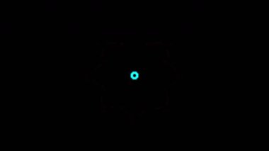 Renkli simetriyle gezgin kaleydoskop hareketi