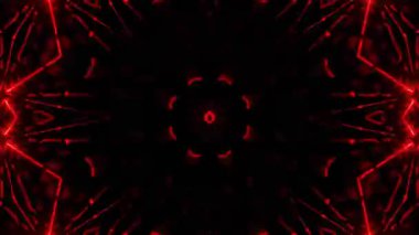 Renkli simetriyle gezgin kaleydoskop hareketi