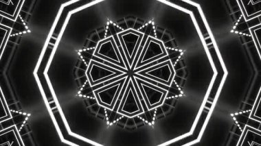 Renkli simetriyle gezgin kaleydoskop hareketi