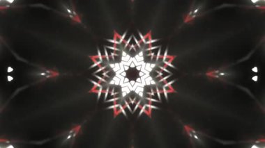 Renkli simetriyle gezgin kaleydoskop hareketi