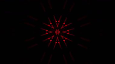 Renkli simetriyle gezgin kaleydoskop hareketi