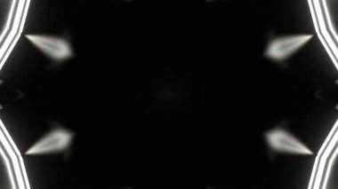 Renkli simetriyle gezgin kaleydoskop hareketi