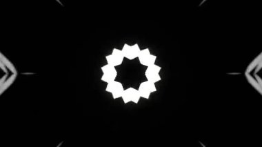 Renkli simetriyle gezgin kaleydoskop hareketi