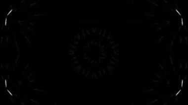 Renkli simetriyle gezgin kaleydoskop hareketi