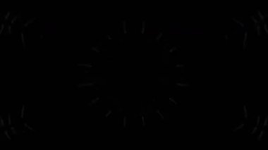 Renkli simetriyle gezgin kaleydoskop hareketi