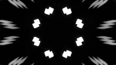 Renkli simetriyle gezgin kaleydoskop hareketi