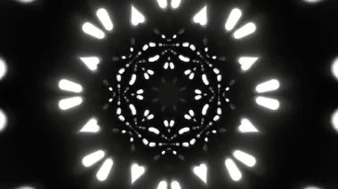 Renkli simetriyle gezgin kaleydoskop hareketi