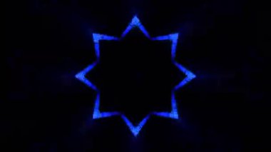 Renkli simetriyle gezgin kaleydoskop hareketi