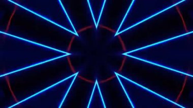 Renkli simetriyle gezgin kaleydoskop hareketi