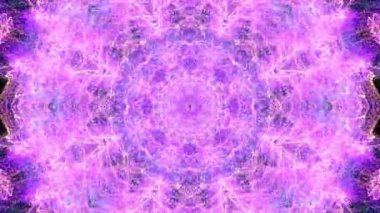 Renkli simetriyle gezgin kaleydoskop hareketi