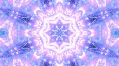 Renkli simetriyle gezgin kaleydoskop hareketi