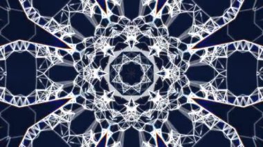 Renkli simetriyle gezgin kaleydoskop hareketi