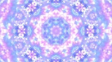 Renkli simetriyle gezgin kaleydoskop hareketi