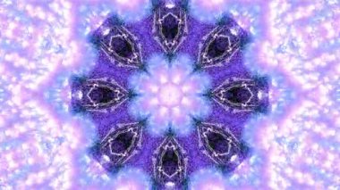 Renkli simetriyle gezgin kaleydoskop hareketi