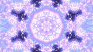 Renkli simetriyle gezgin kaleydoskop hareketi