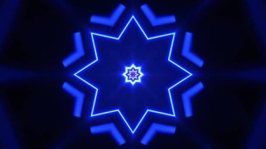 Kusursuz Neon Cyberpunk VJ Arkaplan Döngüsü, Canlı Gösteriler ve DJ 'ler için Soyut Hareket Görseli