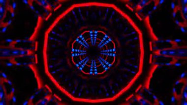 Kusursuz Neon Cyberpunk VJ Arkaplan Döngüsü, Canlı Gösteriler ve DJ 'ler için Soyut Hareket Görseli